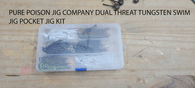 PURE POISON JIG COMPANY LLC CUSTOM JIG KIT THE DUAL THREAT SWIM JIG POCKET KIT  27.99