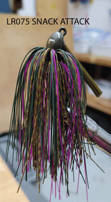 PURE POISON JIG COMPANY SMASHMOUTH FOOTBALL HEAD JIG 3/4 OZ 3/O MUSTAD EWG HOOK WITH HAND TIED LIVING RUBBER SKIRT 3 PACK