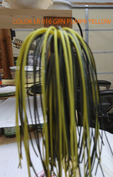 HEAVY COVER JIG HC-2 HAND TIED LIVING RUBBER SKIRT 5/0 MUSTAD HOOK 3 pack 3/4 OZ