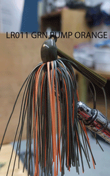 PURE POISON JIG COMPANY SMASHMOUTH FOOTBALL HEAD JIG 3/4 OZ 3/O MUSTAD EWG HOOK WITH HAND TIED LIVING RUBBER SKIRT 3 PACK