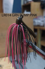 PURE POISON JIG COMPANY SMASHMOUTH FOOTBALL HEAD JIG 3/4 OZ 3/O MUSTAD EWG HOOK WITH HAND TIED LIVING RUBBER SKIRT 3 PACK
