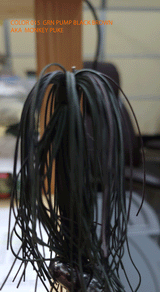 HEAVY COVER JIG HC-2 HAND TIED LIVING RUBBER SKIRT 5/0 MUSTAD HOOK 3 pack 3/4 OZ