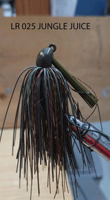 PURE POISON JIG COMPANY SMASHMOUTH FOOTBALL HEAD JIG 3/4 OZ 3/O MUSTAD EWG HOOK WITH HAND TIED LIVING RUBBER SKIRT 3 PACK