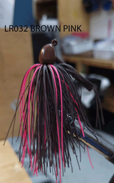 PURE POISON JIG COMPANY SMASHMOUTH FOOTBALL HEAD JIG 3/4 OZ 3/O MUSTAD EWG HOOK WITH HAND TIED LIVING RUBBER SKIRT 3 PACK