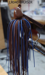 PURE POISON JIG COMPANY SMASHMOUTH FOOTBALL HEAD JIG 3/4 OZ 3/O MUSTAD EWG HOOK WITH HAND TIED LIVING RUBBER SKIRT 3 PACK