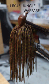 PURE POISON JIG COMPANY SMASHMOUTH FOOTBALL HEAD JIG 3/4 OZ 3/O MUSTAD EWG HOOK WITH HAND TIED LIVING RUBBER SKIRT 3 PACK