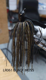 PURE POISON JIG COMPANY SMASHMOUTH FOOTBALL HEAD JIG 3/4 OZ 3/O MUSTAD EWG HOOK WITH HAND TIED LIVING RUBBER SKIRT 3 PACK