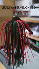 PURE POISON JIG COMPANY SMASHMOUTH FOOTBALL HEAD JIG 3/4 OZ 3/O MUSTAD EWG HOOK WITH HAND TIED LIVING RUBBER SKIRT 3 PACK