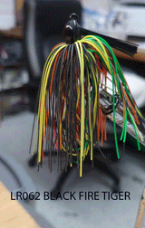 PURE POISON JIG COMPANY SMASHMOUTH FOOTBALL HEAD JIG 3/4 OZ 3/O MUSTAD EWG HOOK WITH HAND TIED LIVING RUBBER SKIRT 3 PACK