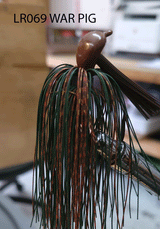 PURE POISON JIG COMPANY SMASHMOUTH FOOTBALL HEAD JIG 3/4 OZ 3/O MUSTAD EWG HOOK WITH HAND TIED LIVING RUBBER SKIRT 3 PACK