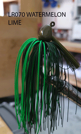PURE POISON JIG COMPANY SMASHMOUTH FOOTBALL HEAD JIG 3/4 OZ 3/O MUSTAD EWG HOOK WITH HAND TIED LIVING RUBBER SKIRT 3 PACK