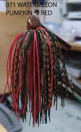 PURE POISON JIG COMPANY SMASHMOUTH FOOTBALL HEAD JIG 3/4 OZ 3/O MUSTAD EWG HOOK WITH HAND TIED LIVING RUBBER SKIRT 3 PACK
