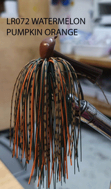 PURE POISON JIG COMPANY SMASHMOUTH FOOTBALL HEAD JIG 3/4 OZ 3/O MUSTAD EWG HOOK WITH HAND TIED LIVING RUBBER SKIRT 3 PACK