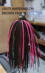 PURE POISON JIG COMPANY SMASHMOUTH FOOTBALL HEAD JIG 3/4 OZ 3/O MUSTAD EWG HOOK WITH HAND TIED LIVING RUBBER SKIRT 3 PACK