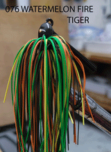 PURE POISON JIG COMPANY SMASHMOUTH FOOTBALL HEAD JIG 3/4 OZ 3/O MUSTAD EWG HOOK WITH HAND TIED LIVING RUBBER SKIRT 3 PACK