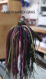 PURE POISON JIG COMPANY SMASHMOUTH FOOTBALL HEAD JIG 3/4 OZ 3/O MUSTAD EWG HOOK WITH HAND TIED LIVING RUBBER SKIRT 3 PACK