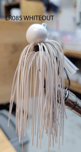 TOUR EDITION TUNGSTEN FOOTBALL HEAD JIG 3/8 OZ 3/0 HOOK LIVING RUBBER SKIRT 3 pack