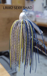 PURE POISON JIG COMPANY SMASHMOUTH FOOTBALL HEAD JIG 3/4 OZ 3/O MUSTAD EWG HOOK WITH HAND TIED LIVING RUBBER SKIRT 3 PACK