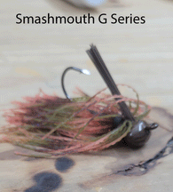 SMASHMOUTH G  GAMAKATSU EQUPPED FOOTBALL HEAD JIG 3/8 OZ 3 pack