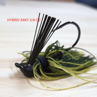HYBRID ARKY FLIPPING JIG 3/8 OZ MUSTAD 4/0 HEAVY WIRE HOOK 3 pack