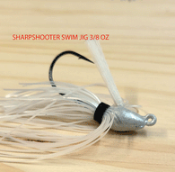 THE SHARP SHOOTER BULLET SWIM JIG 3/8 OZ MUSTAD 4/0 HOOK 3 pack