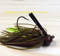 SMASMOUTH FOOTBALL HEAD JIG 1/2 OUNCE MUSTAD EWG HOOK 3 pack