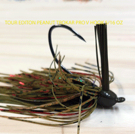 Tour Edition Poison Peanut Head Jig 5/16 OZ with Pro V Trokar Flipping Hook 3 pack