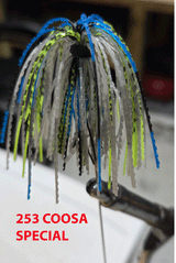 TOUR EDITION PRO PEANUT HEAD JIG 1/2 OZ WITH GAMAKATSU FLAT EYE RB HOOK 3 PACK