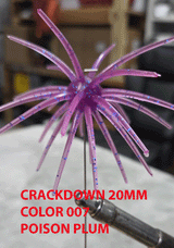 Pure Poison Jigs  "CRACKDOWN" URCHIN BAIT 20 MM 4 INCH 1 PACK