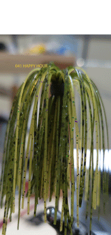RATTLING HYBRID ARKY FLIPPING JIG 3/8 OZ MUSTAD 4/0 HEAVY WIRE HOOK 3 pack