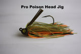 THE PRO POISON HEAD 1/2 OZ 4/0 MUSTAD HOOK 3 pack