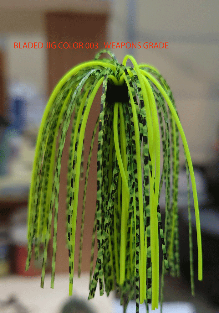 BLADED JIG SKIRT COLORS 3 PACK Pure Poison Jig Company LLC
