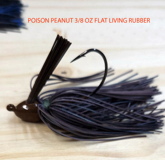 PURE POISON JIG COMPANY LIVING RUBBER POISON PEANUT POCKET JIG KIT – Pure  Poison Jig Company LLC